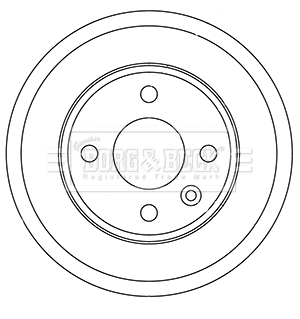 Tambour de frein BORG & BECK BBR7257