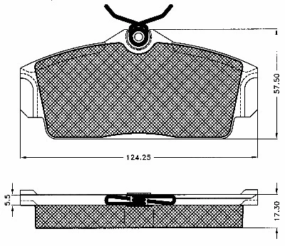 Kit de plaquettes de frein, frein à disque BSF 10559