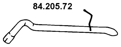 Tuyau d'échappement EBERSPÄCHER 84.205.72