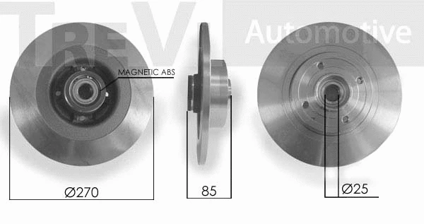 Kit de roulements de roue TREVI AUTOMOTIVE WB2270