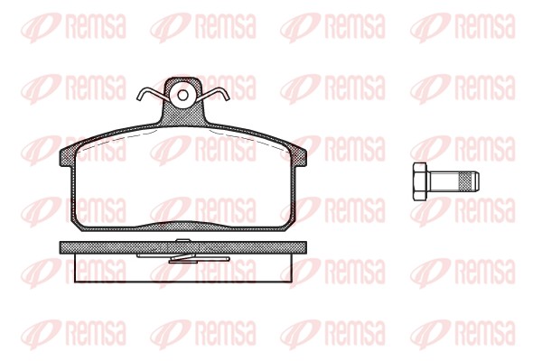Kit de plaquettes de frein, frein à disque REMSA 0128.40