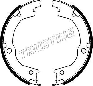 Jeu de mâchoires de frein, frein de stationnement TRUSTING 049.165