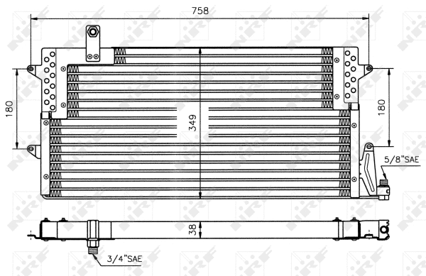 Condenseur, climatisation NRF 35534