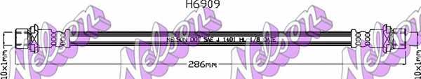 Flexible de frein KAWE H6909