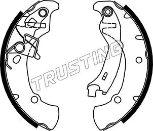 Jeu de mâchoires de frein TRUSTING 026.353