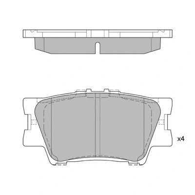 Kit de plaquettes de frein, frein à disque HAGEN GP2081