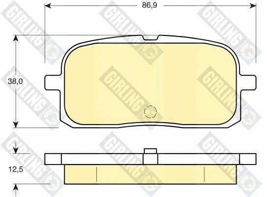 Kit de plaquettes de frein, frein à disque GIRLING 6132259
