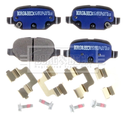 Kit de plaquettes de frein, frein à disque BORG & BECK BBP2440
