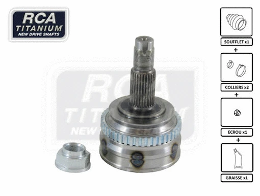 Jeu de joints, arbre de transmission RCA FRANCE FI70A