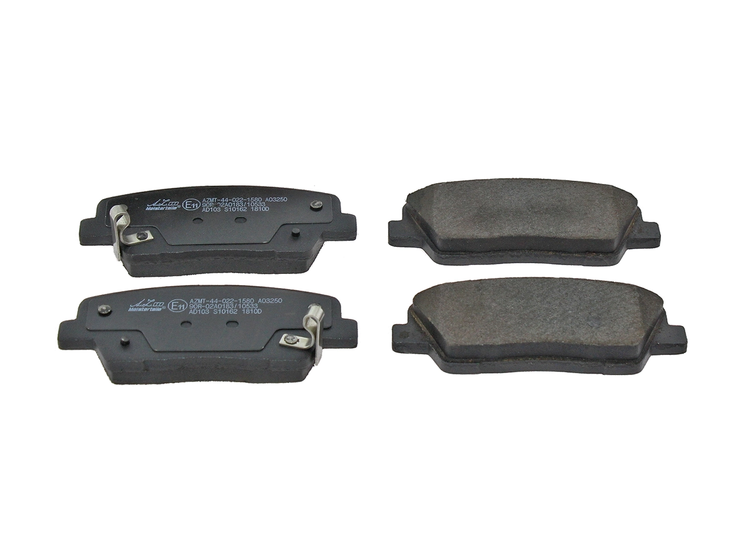 Kit de plaquettes de frein, frein à disque A.Z. Meisterteile AZMT-44-022-1580