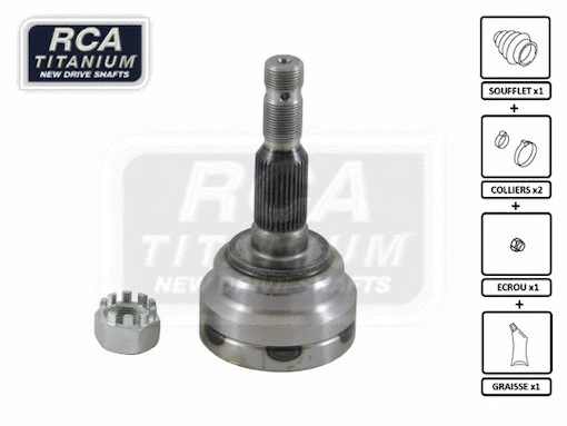 Jeu de joints, arbre de transmission RCA FRANCE OA20