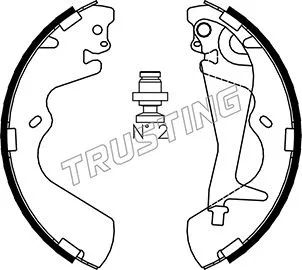 Jeu de mâchoires de frein TRUSTING 046.208