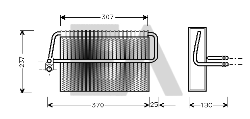 Évaporateur climatisation EACLIMA 43B50005