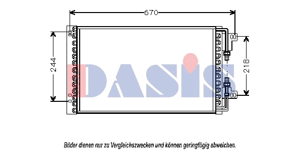 Condenseur, climatisation AKS DASIS 082026N