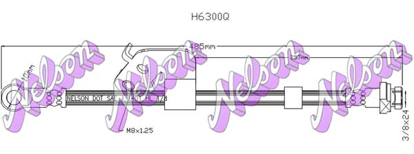 Flexible de frein KAWE H6300Q