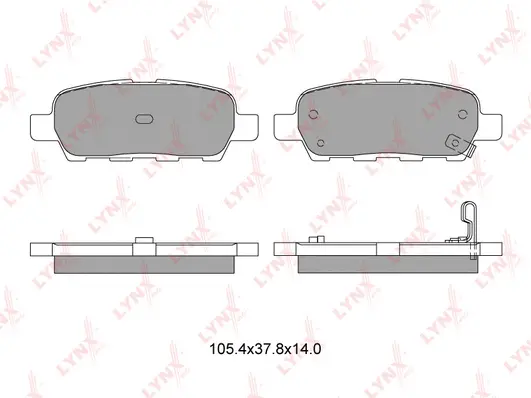 Kit de plaquettes de frein, frein à disque LYNXAUTO BD-5706