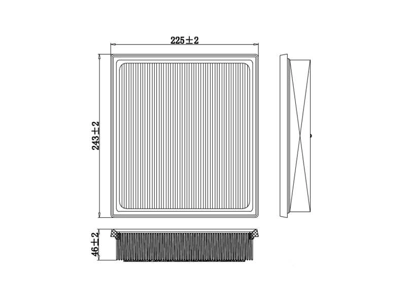 Filtre à air A.Z. Meisterteile AZMT-41-030-2054