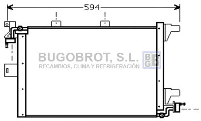 Condenseur, climatisation BUGOBROT 62-PE5168