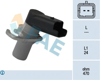 Capteur d'angle, vilebrequin FAE 79117