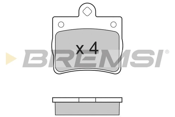 Kit de plaquettes de frein, frein à disque BREMSI BP2771