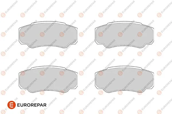 Kit de plaquettes de frein, frein à disque EUROREPAR 1686277680