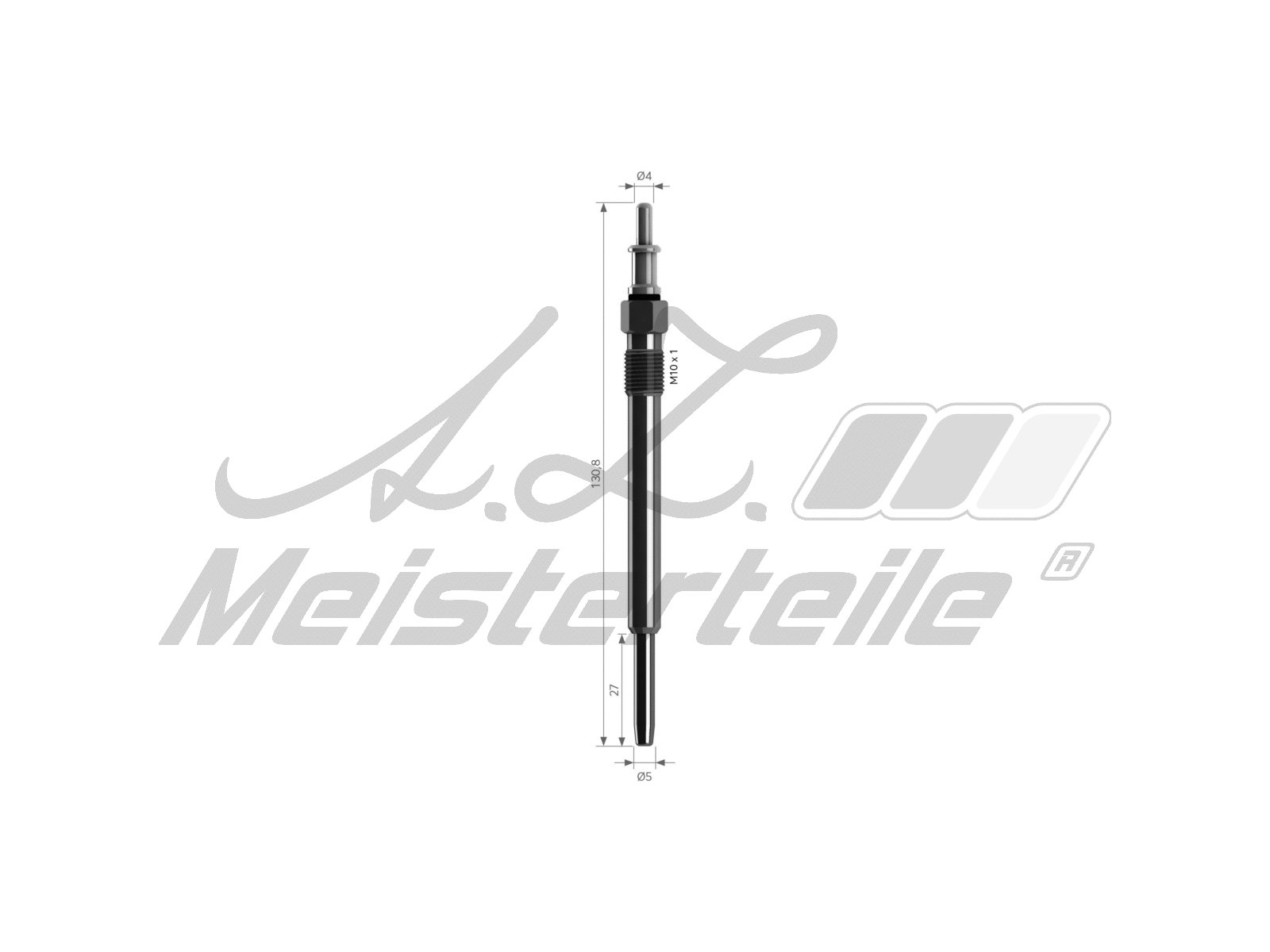 Bougie de préchauffage A.Z. Meisterteile AZMT-49-040-1077