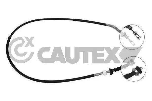 Tirette à câble, commande d'embrayage CAUTEX 761501