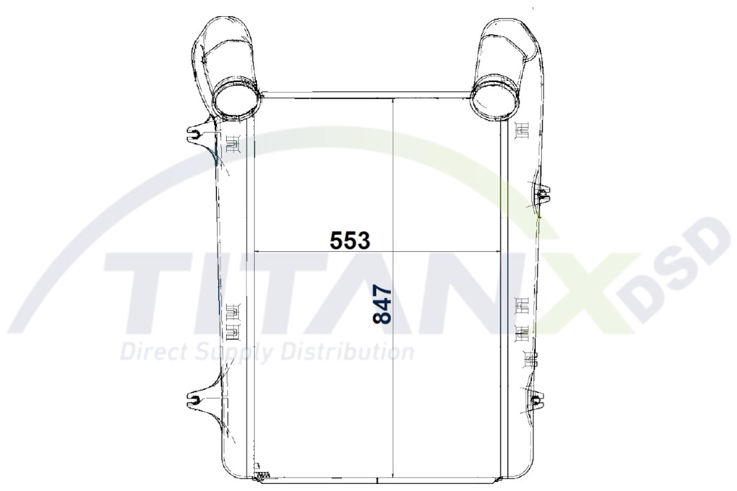 Refroidisseur d'air de suralimentation TitanX IX179002