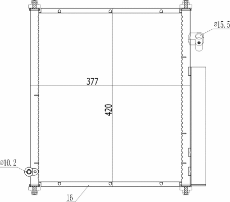Condenseur, climatisation HART 605 726