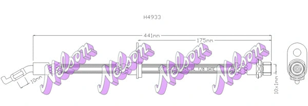 Flexible de frein BROVEX-NELSON H4933