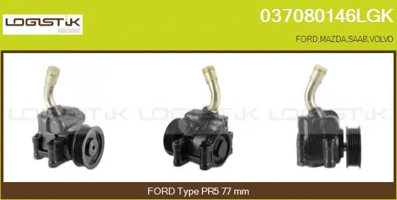Pompe hydraulique, direction LGK 037080146LGK