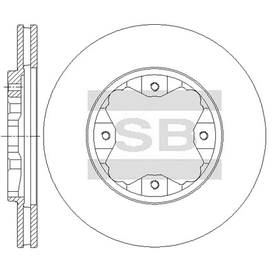 Disque de frein Hi-Q SD4108