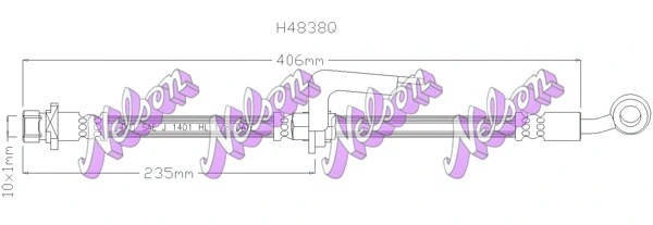 Flexible de frein KAWE H4838Q