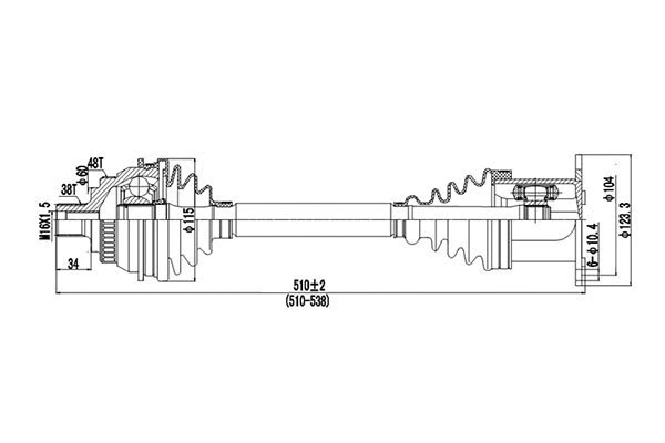 Arbre de transmission DYNAMATRIX DDS203023