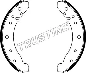 Jeu de mâchoires de frein TRUSTING 124.242