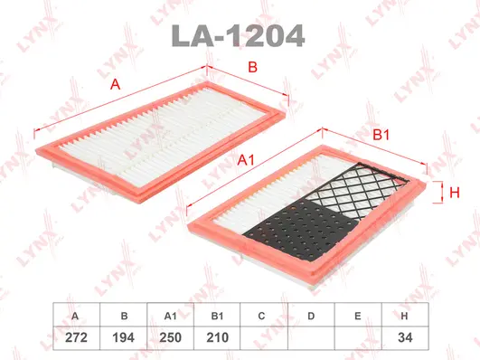 Filtre à air LYNXAUTO LA-1204