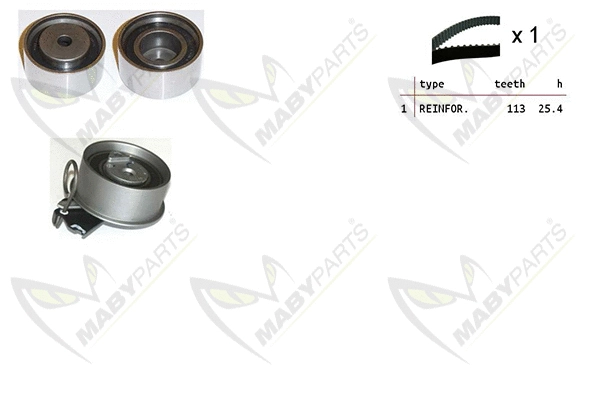Kit de courroie crantée MABYPARTS OBK010209