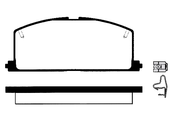 Kit de plaquettes de frein, frein à disque Technika 01135