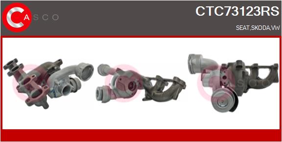 Turbocompresseur, suralimentation CASCO CTC73123RS