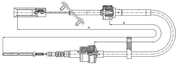 Tirette à câble, commande d'embrayage SONOVA CF01812