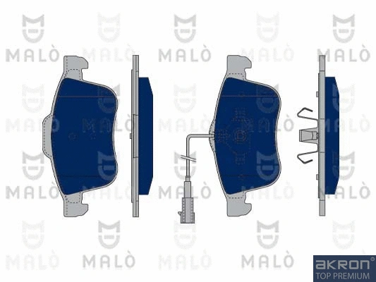 Kit de plaquettes de frein, frein à disque AKRON-MALÒ 1050284