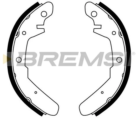 Jeu de mâchoires de frein BREMSI GF0551