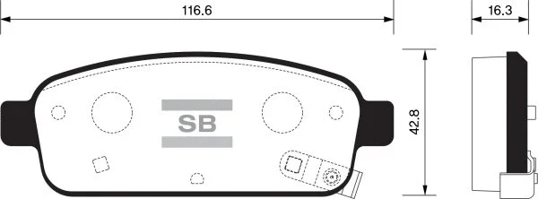 Kit de plaquettes de frein, frein à disque FI.BA FBP1363
