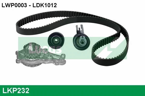 Pompe à eau + kit de courroie crantée LUCAS LKP232