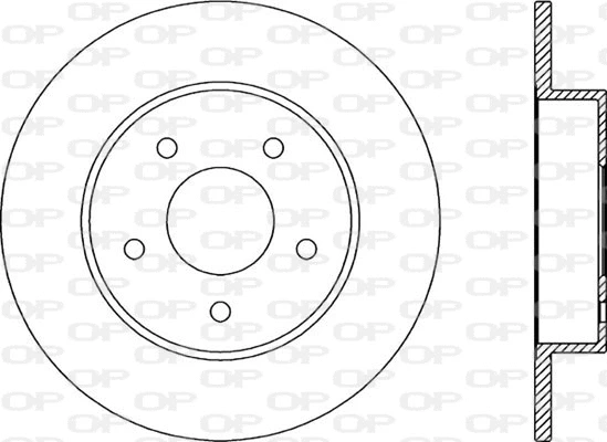 Disque de frein OPEN PARTS BDA2046.10