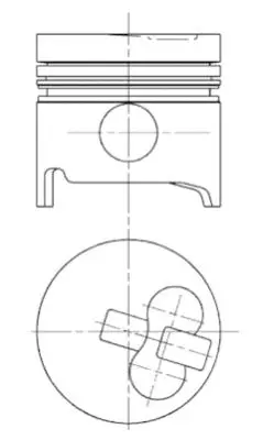 Piston KOLBENSCHMIDT 90739720