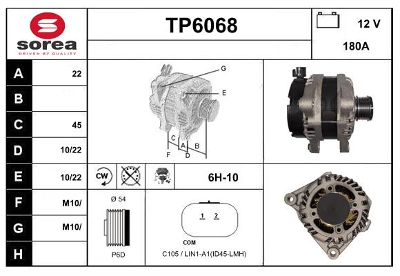 Alternateur SERA TP6068