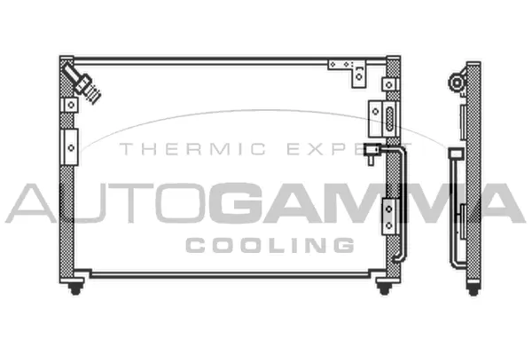 Condenseur, climatisation AUTOGAMMA 103936