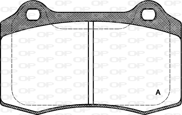 Kit de plaquettes de frein, frein à disque OPEN PARTS BPA0434.30