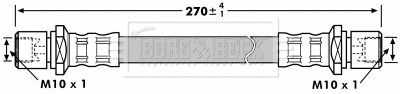 Flexible de frein BORG & BECK BBH7204